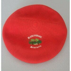 Vintage Rosemount Scotland Newsboy Cap Red Golf Hat